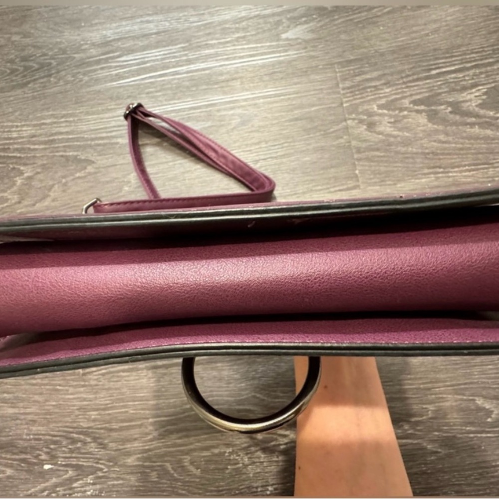 Chloé Faye Mini Suede & Leather Crossbody Bag | Red Pink - Picture 5 of 7